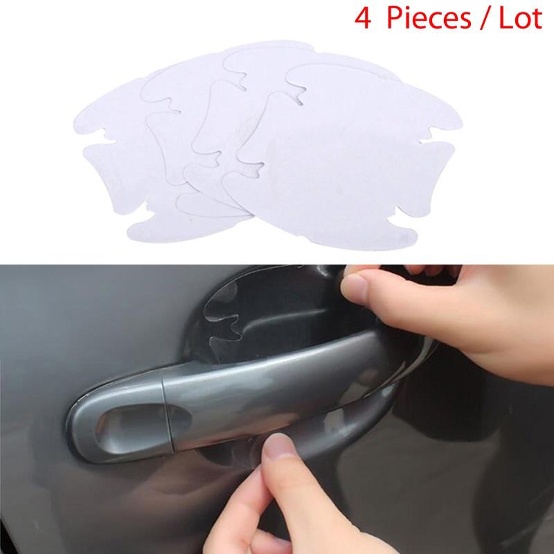 【Ready stock】4X/lot Transparent Car Door Handle Anti-Scratch Protective Film Sticker