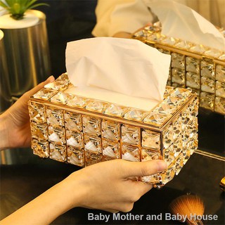 SpotWeb celebrity north European style crystal tissue box creative household contracted sitting room table napkin paper