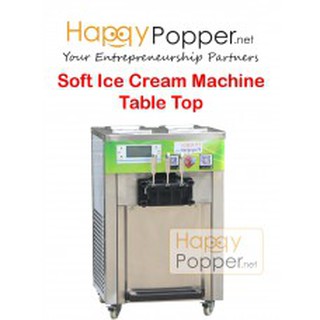 happypopper ready stock soft ice cream machine table top mesin aiskrim soft ice cream ice cream sundae cream murah