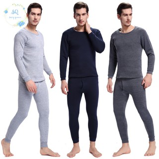 SQ❤Hot Sale Hot Mens Pajamas Winter Warm Thermal Underwear Long Johns Sexy Black