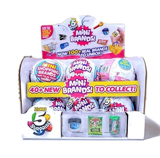 Zuru 5 Surprise Mini Brands Case of 12 Capsule Balls with Food Stickers <--.-->