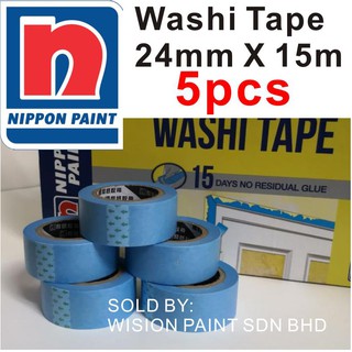 WASHI TAPE NIPPON PAINT ( 5 PCS ) 24MM X 15M