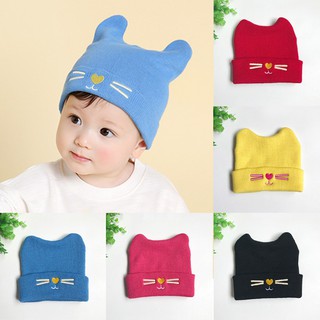 Autumn winter 0-3 year baby cute knit high quality hats (1)