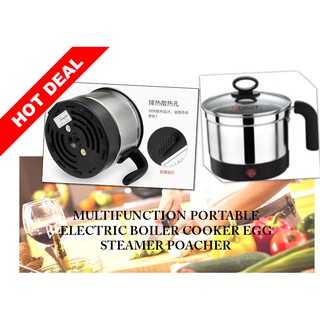 Multifunction Portable Electric Boiler Cooker Egg Steamer Poacher