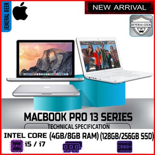 MB Pro 13 A1342 / A1278 / A1502 (2009-2012) Intel® Core™ i5/i7,Core 2 Duo (Graphic Design/ Engineering Design/ Stylish)