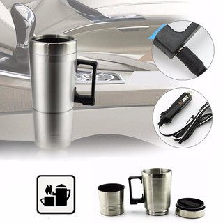 Stainless Steel Car 12V Bottle Heater Cup for Boiling Water Tea Coffee 300ml (1)