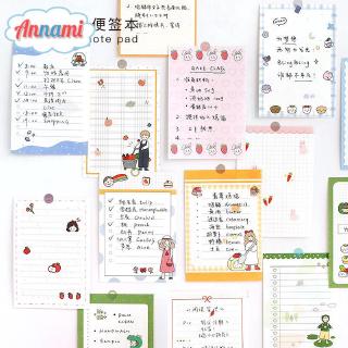 Annami 99 Sheets Memo Paper Kawaii Girl Colourful Note Paper DIY Journal Diary