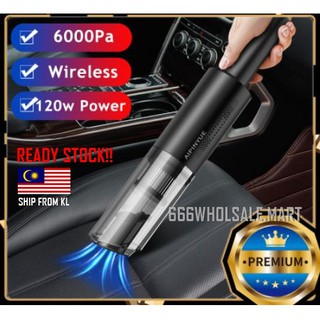 Rechargeable Car Vacuum Wireless Vacuum Cleaner Dual-use Handheld Powerful Cyclone Strong Suction Wet/Dry for Home Car