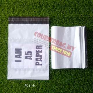 S1+ 25cm×39cm 50pcs White Color Courier Bag With Pocket Flyer Poly Mailer Packaging Shipping Parcel Plastic