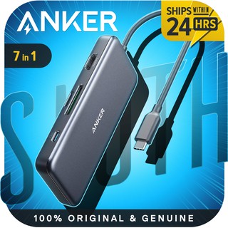 Anker A8346 7-in-1 USB C Adapter - PowerExpand+ 7-in-1 USB C Hub Adapter, with 4K HDMI, Power Delivery, USB C Data Port