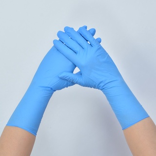#Disposable Nitrile Lengthen and Thicken Gloves Durable Dishwashing Cleaning Kitchen Household Protection Dental Industr