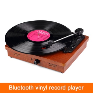 MAudio Vinyl Record Player,3-Speed Turntable Bluetooth Phonograph,Statics Vinyl LP Device