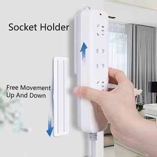 [READY STOCK]Wall Mounted Socket Extension Sticker panel holder household wiring board plug-in router cable organizer