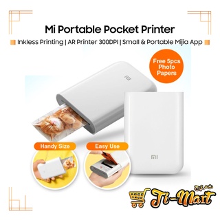 Xiaomi Pocket Photo Printer [AR Printer 300DPI Portable Photo DIY Picture Printer 500mAh Bluetooth Work with Mijia APP]