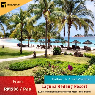 Tripneasy 3D2N Laguna Redang Island Resort Full Board Snorkeling Package