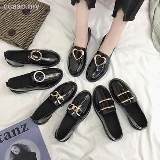 👣 British Vintage Student Loafers Korean Wild Flat Women Shoes