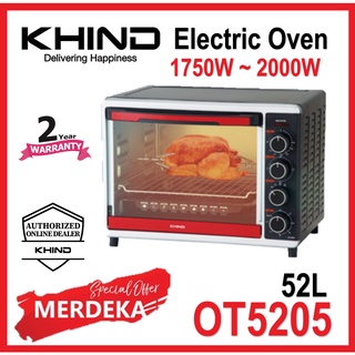 * 6.6 Offer * Khind 52L Electric Oven OT52R / OT5205 / OT50 / Elba