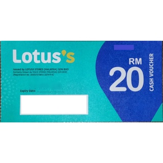 Lotus/Tesco Gift Shopping Cash Voucher RM20 (Sep 2022) Baucer Baucar