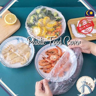 BSU 100 Pcs Disposable Food Cover Plastic Sealing Simpan Peti Sejuk Pakai Buang Penutup Makanan Restoran Gerai Makan SOP