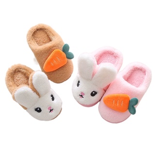 [Spot] children's cotton slippers winter new cartoon interior household girl cute non-slip boys warm baby cotton slippers