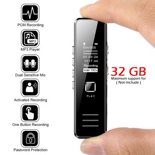 32GB USB Digital Recorder + MP3 / Voice Recorder