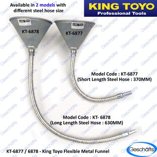 King Toyo Flexible Metal Funnel (Long) - 630MM Code : KT-6878 (1)