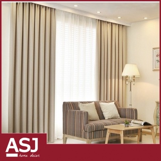 Display Set - Elegant Block Out Curtain-French pleat-Free Rope & Hook-Beige