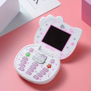 Unlocked Mini Hello Kitty Girl Phone K688 Quad Band Flip Cartoon Mobile Phone Kids Children Mini Dual Sim Cell Phone
