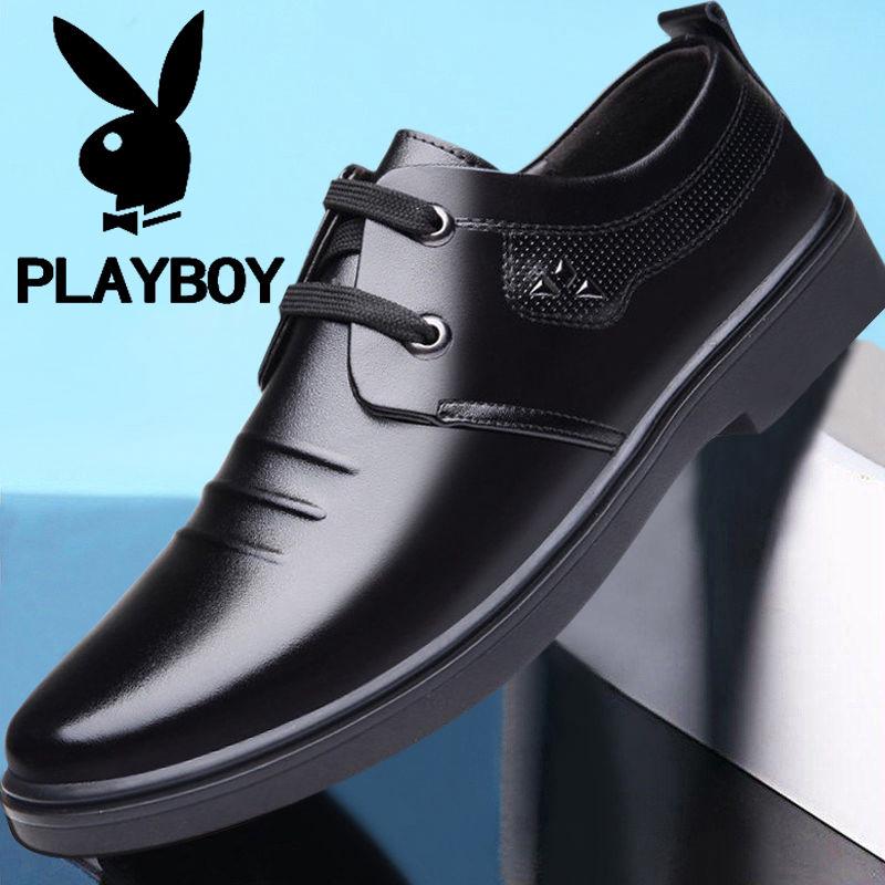 ۩Playboy genuine Men's shoes spring new Inverness breathable casual business Dgood quality