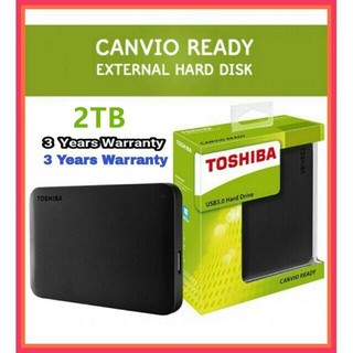 Toshiba Canvio Basics READY HDD 2.5" USB 3.0 External Hard Drive 2TB