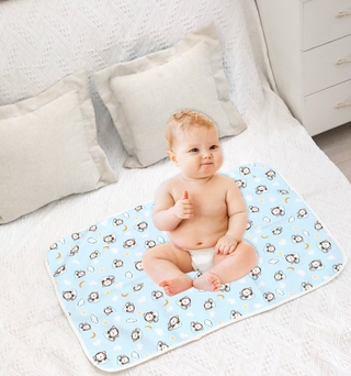 Baby Waterproof Diaper Changing Mat Pad Cotton Washable Universal Reusable Breathable Mattress Absorbent Pads Tilam Barangan Barang Newborn