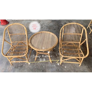 [Bundle Set 2] Handmade Rattan Chairs Set / Kerusi Rotan Set Bundle (1)
