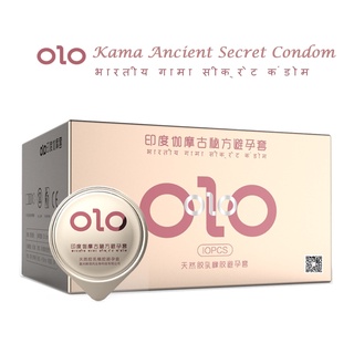 "0.01mm Thinnest Long-lasting Sex!!!" OLO Kama 0.01 Natural Latex Rubber Condom “Spiral Dotted Type”