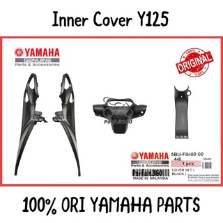 5BU 125Z Y125 Y125Z Y125ZR Inner Cover Black / Cover Hitam / Protector Plastic Cover Handle Tepi Tengah 100% HLY