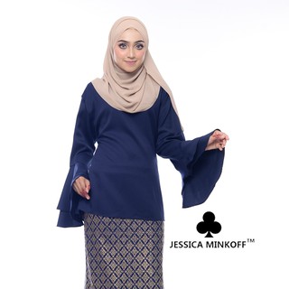 Women's Basic Bell Sleeve Plain Top Saloma Blouse Muslimah Baju Kosong Saiz 38 - 42 6118