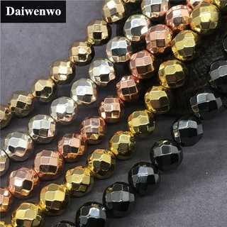Hematitie Beads 2-12mm Natural Loose Cube Faceted Cut Nugget Stone Iron Ore DIY