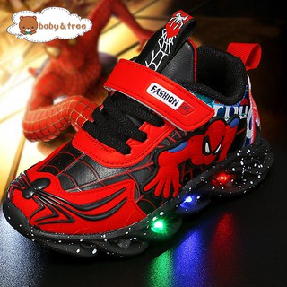 Spiderman / Fashion LED Illuminated Sports Shoes L6256