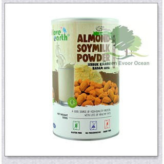 Organic Almond Soymilk Powder 500G Love Earth