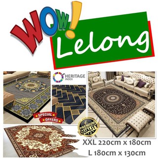 XXL 220cm x 180cm & L 180cm x 130cm Karpet 3D Tebal Crystal Velvet Carpet Rug Floor Mat Home Tatami 5D
