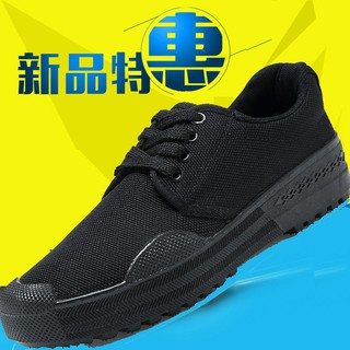 Chef shoes men's non-slip, waterproof and oil-proof kitchen shoes single shoes breathable shoes cons厨师鞋男防滑防水防油厨房鞋单鞋透气鞋工地劳动鞋帆布工作鞋yrjk013.my (1)