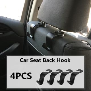 4Pcs Universal Car Seat Back Hook Car Accessories Interior Portable Hanger Holder Storage for Car Bag Purse Cloth Decoration Dropship