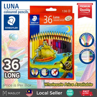 Staedtler Luna 36col Long Permanent Colored Pencils Colour Pencil (136)