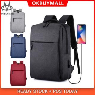 OKBUYMALL Mens Oxford Cloth Laptop Bags Waterproof Computer Backpack