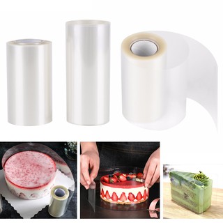 DIY 10M Clear Mousse Dessert Surrounding Edge Wrap Tape Cake Collar Plastic Band
