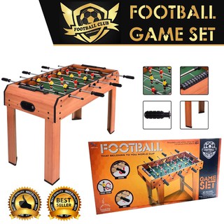 6 hole 2 Players wooden Football Soccer Table Football Game Arcade Room Desk Play field Sports (ready stock)