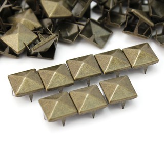 Punk Rock 100 Pieces 10mm Metal Pyramid Studs Spots For Bags Shoes Clothes New