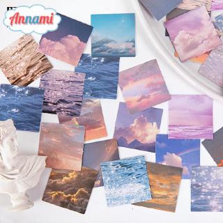 Annami 46Pcs Stickers Set Instagram Sky Clouds Ocean Sticker DIY Scrapbooking Journal BUJO