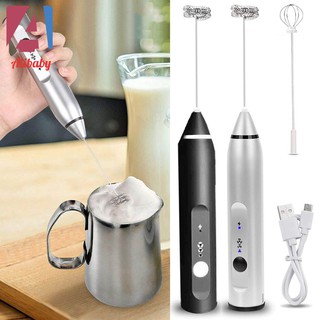 Handheld Electric USB Charging Egg Beater Milk Frother Drink Mixer for Coffee (1)