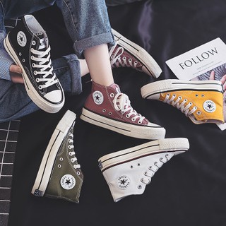 High Cut Canvas Shoes Sneakers Cartoon Printed Classic Casual School Sneakers For Young Girls High Cut Canvas Shoes Snea