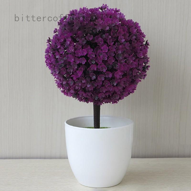 Artificial Topiary Tree Potted Ball Plants Garden Outdoor Bonsai Home Decor Room Decoration